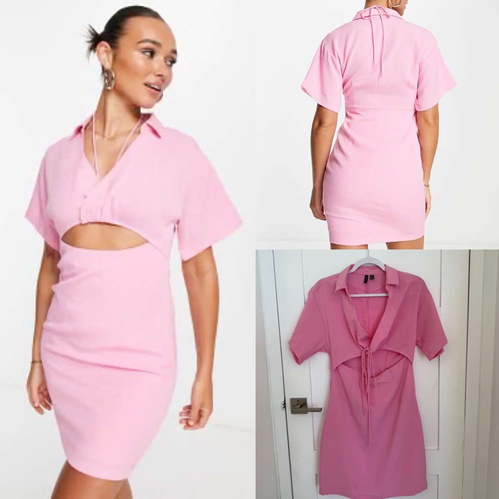 Vero Moda Pink Cut Out Dress